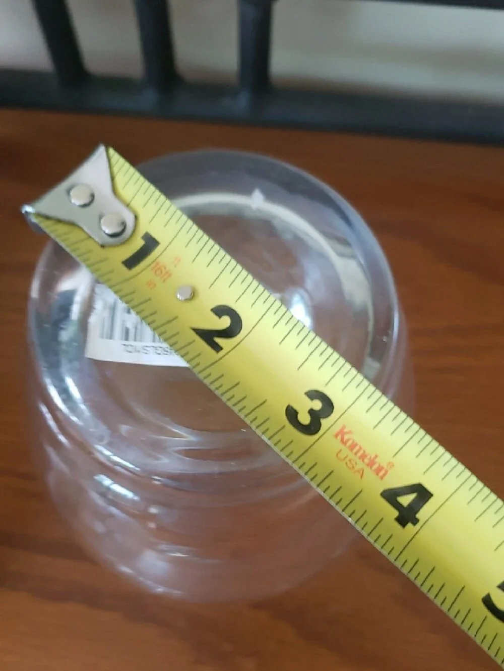 HTC Clear Glass Bulb Vase - 6